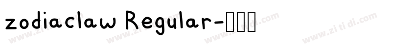 zodiaclaw Regular字体转换